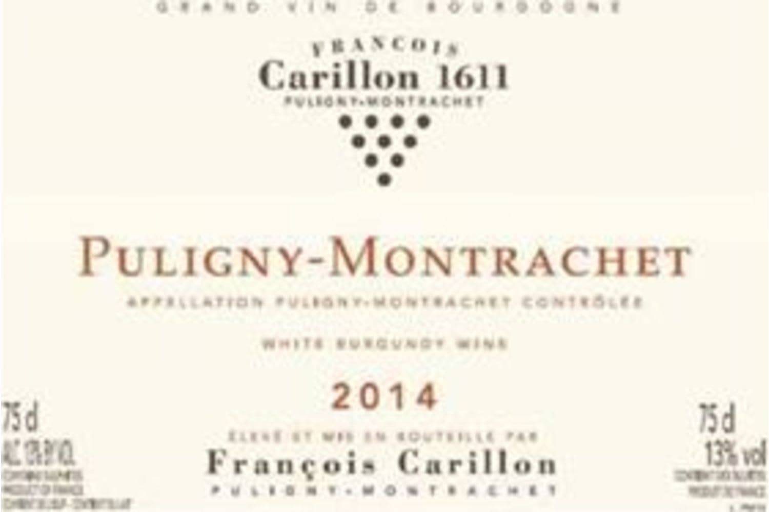 Domaine Francois Carillon Puligny-Montrachet 2023 750mL Bottle
