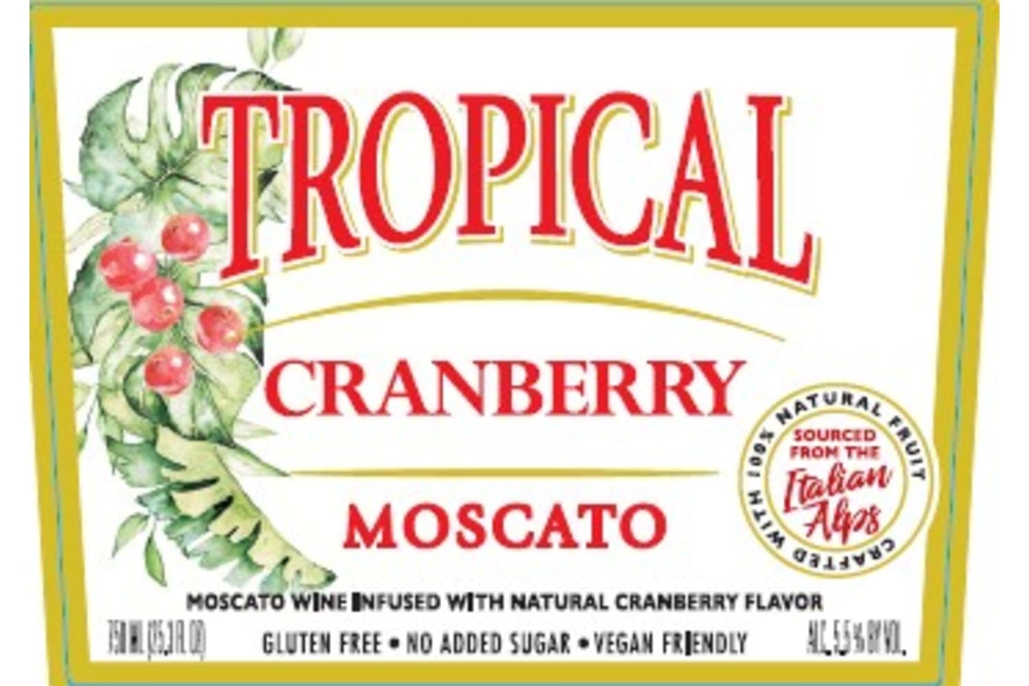Tropical Moscato Cranberry Moscato 750mL Bottle