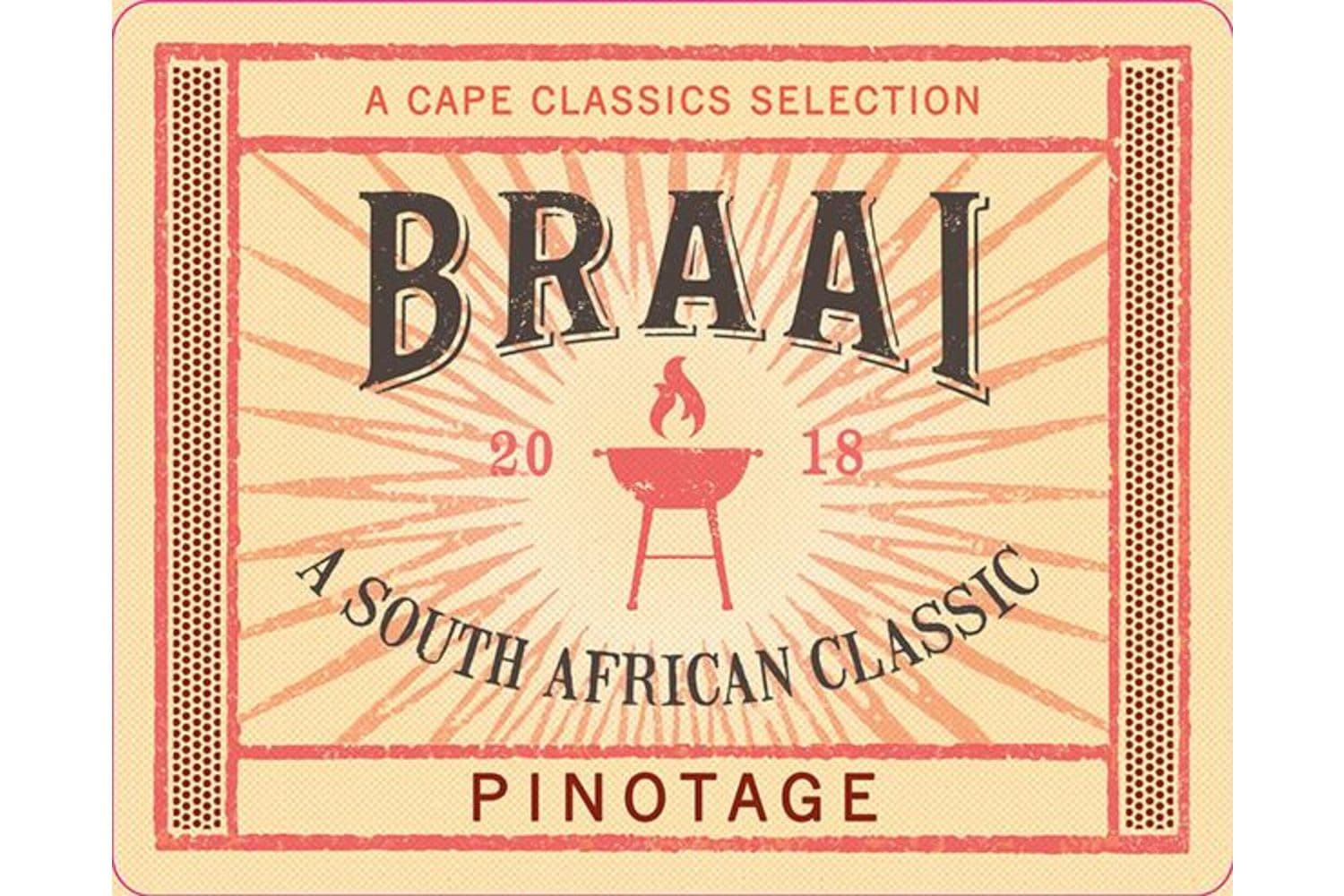 Cape Classics Braai Pinotage 2018 750mL Bottle