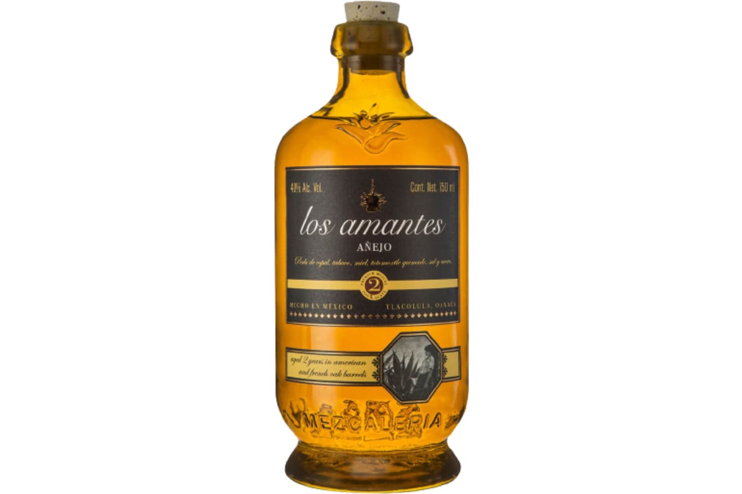 Los Amantes Mezcal Anejo 750mL Bottle