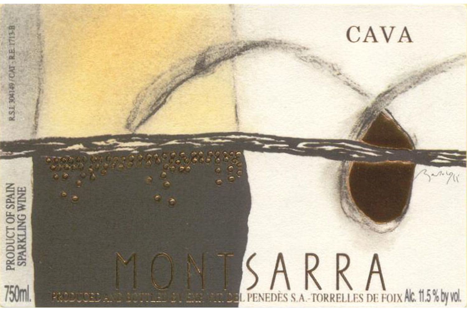 Montsarra Cava Brut 750mL Bottle