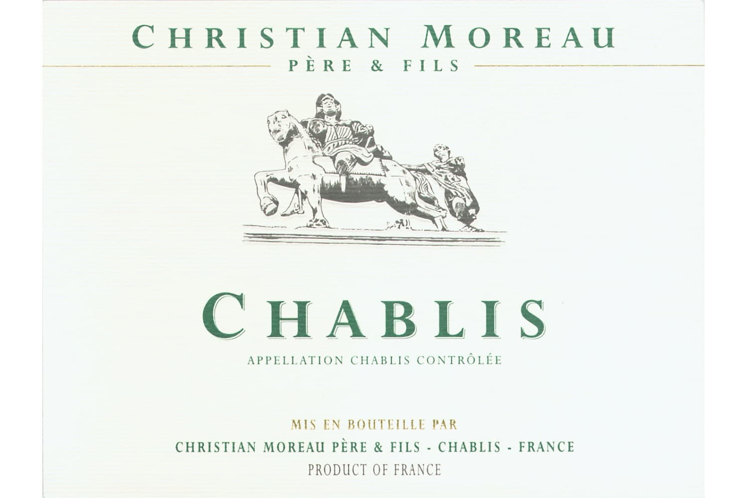Christian Moreau Chablis 2023 750mL Bottle
