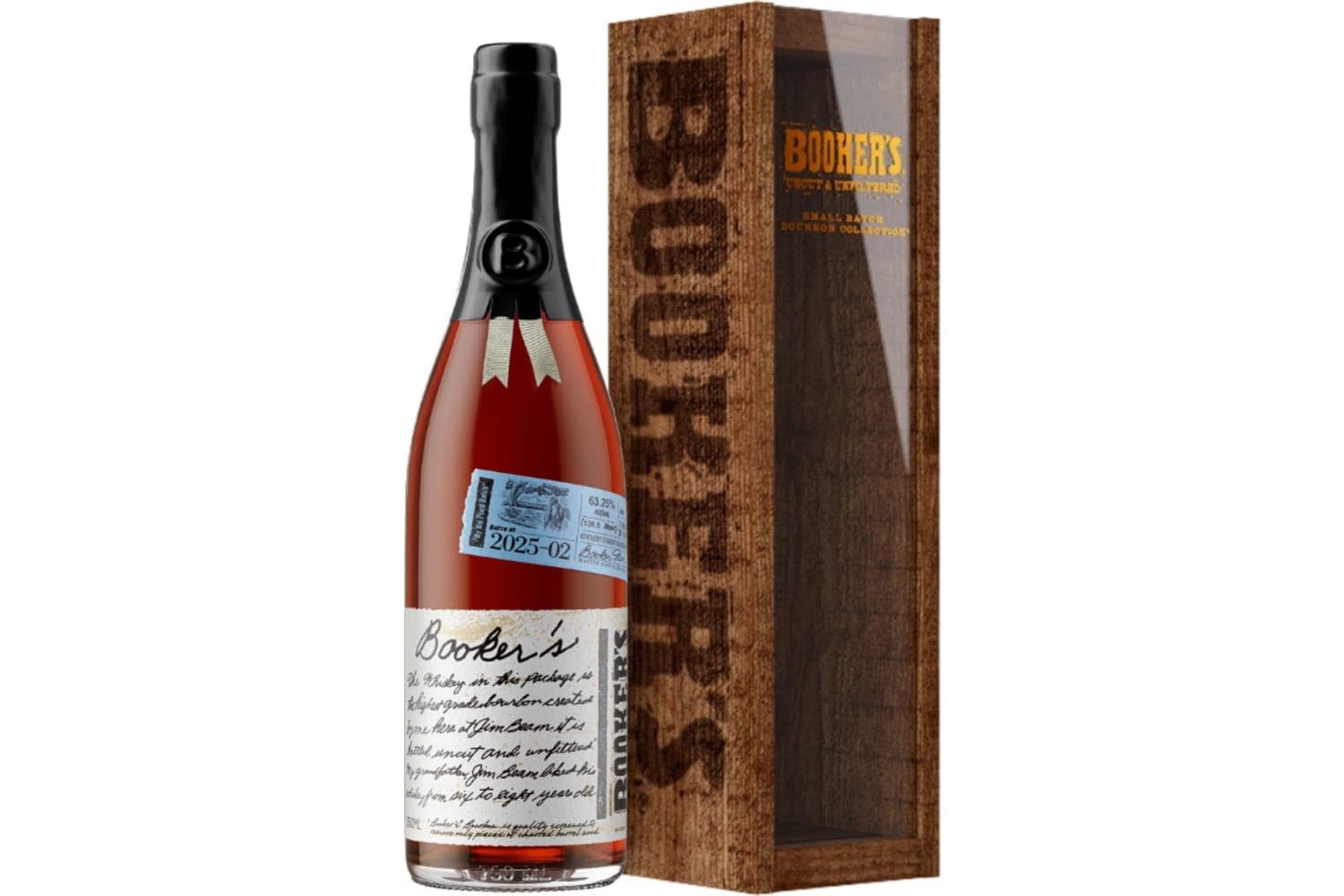 Booker's Batch #2025-02 By The Pond Batch Small Batch Kentucky Straight Bourbon Whiskey 2025 750mL Bottle