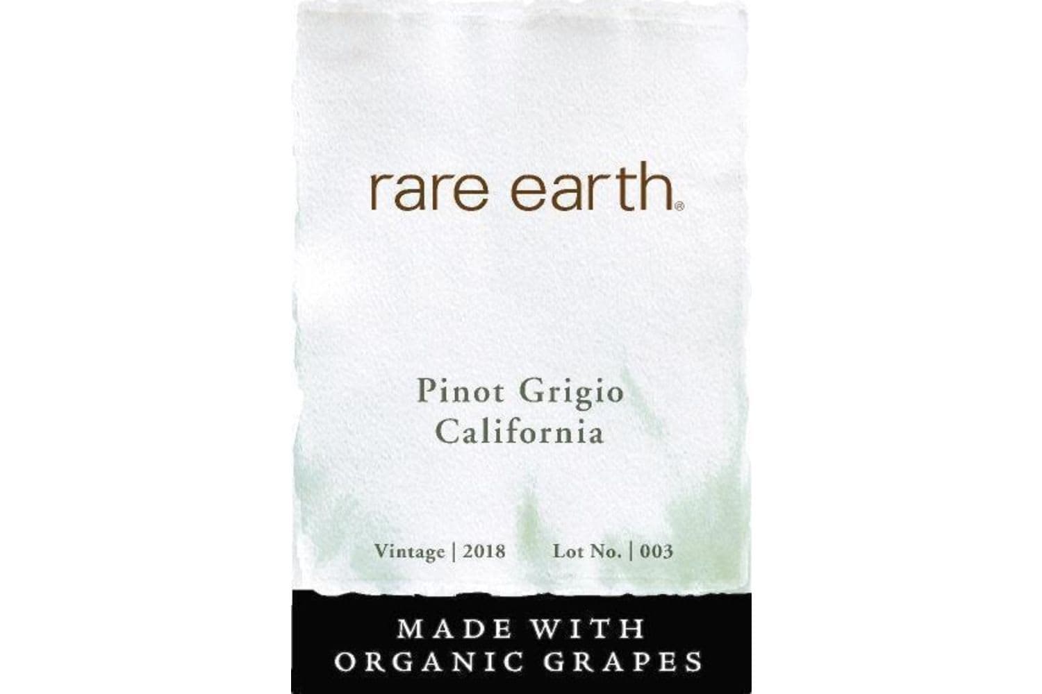 Rare Earth Organic Winery Pinot Grigio California 2023 750mL Bottle