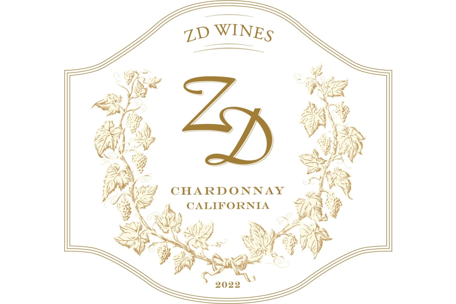 ZD Wines California Chardonnay 2022 750mL Bottle