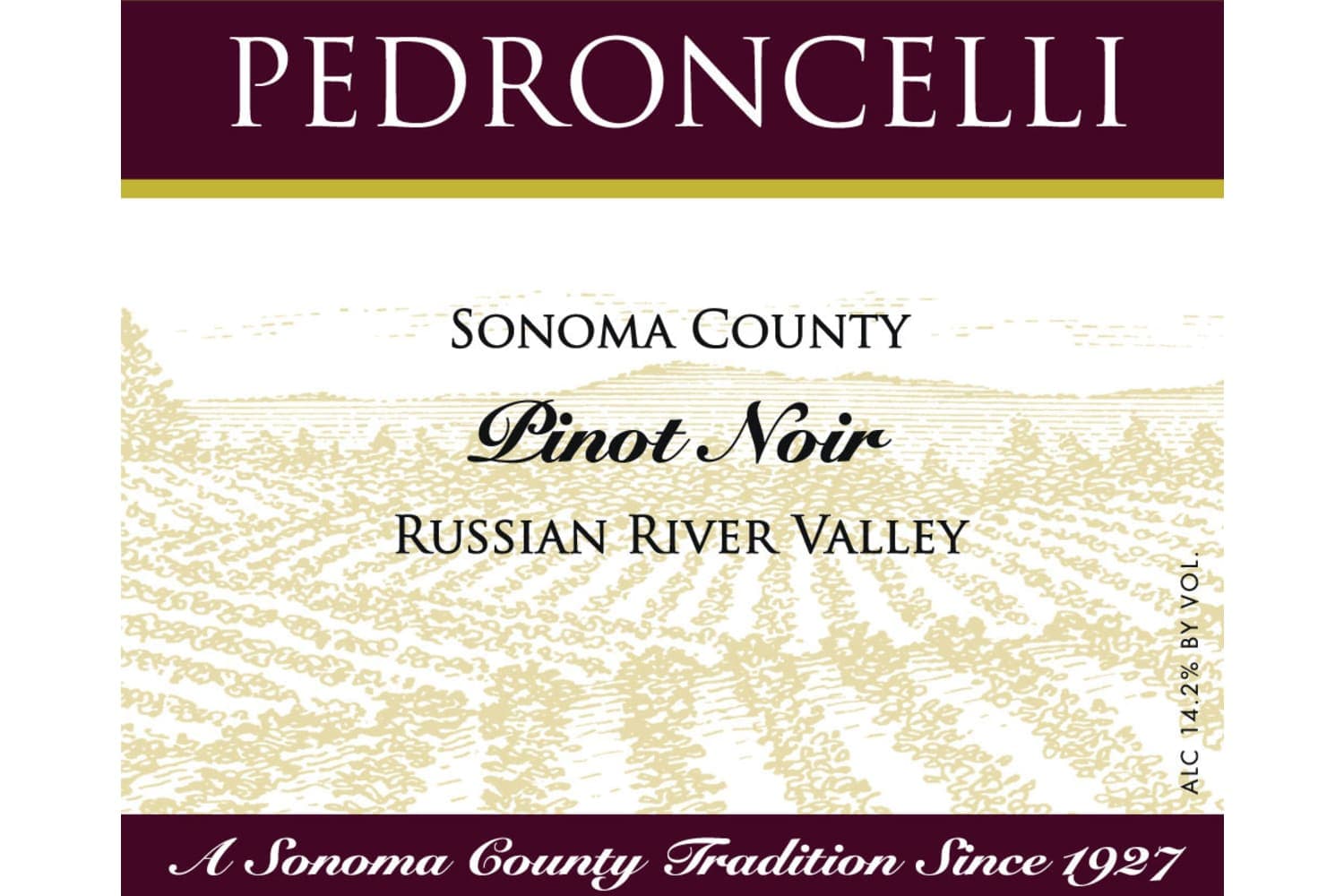 Pedroncelli Pinot Noir Russian River Valley 2021 750mL Bottle