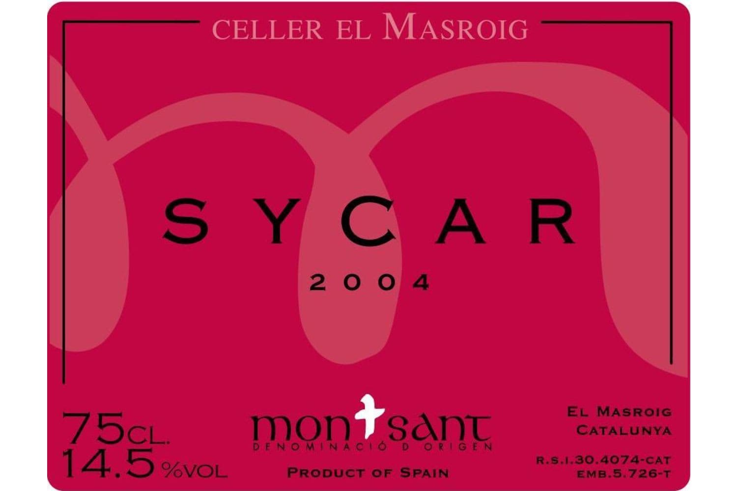 Masroig Syrah 2004 750mL Bottle