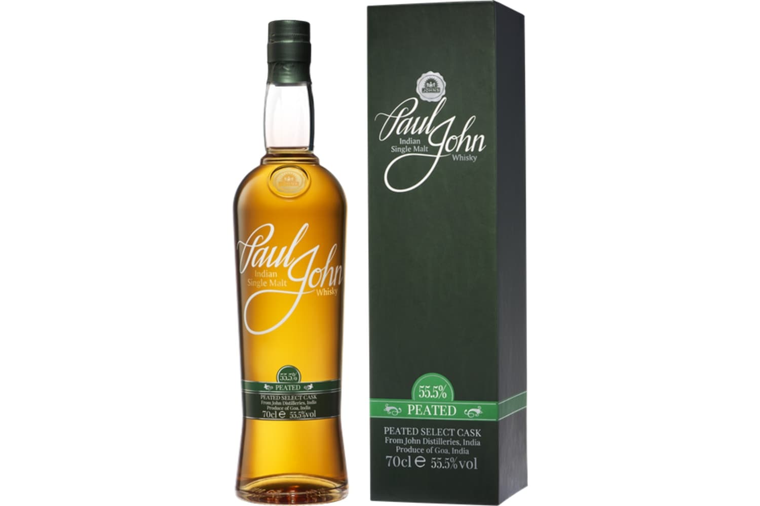 Paul John Peated Select Cask Indian Single Malt Whisky 111 Proof 750mL Bottle