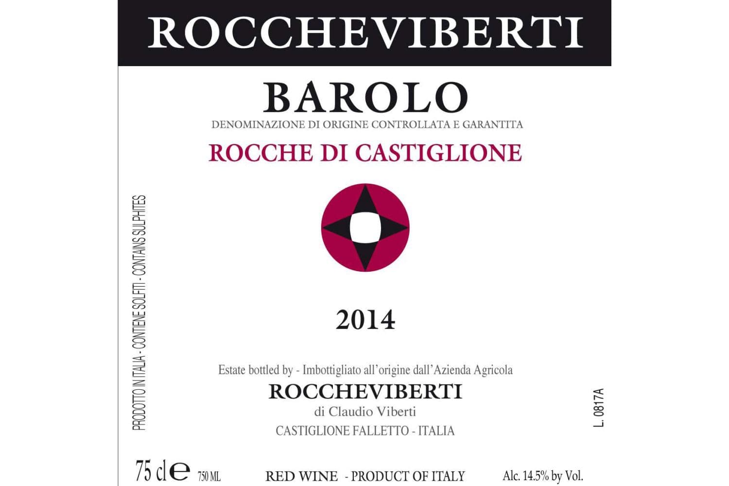 Roccheviberti Barolo Rocche Di Castiglionei 2021 750mL Bottle