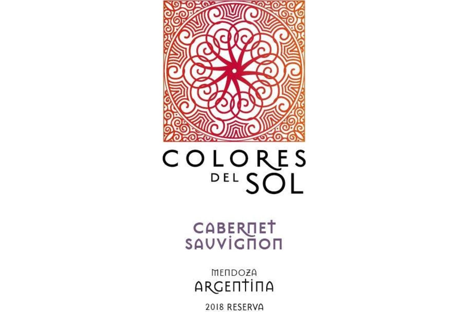 Colores Del Sol Cabernet Sauvignon 2018 750mL Bottle