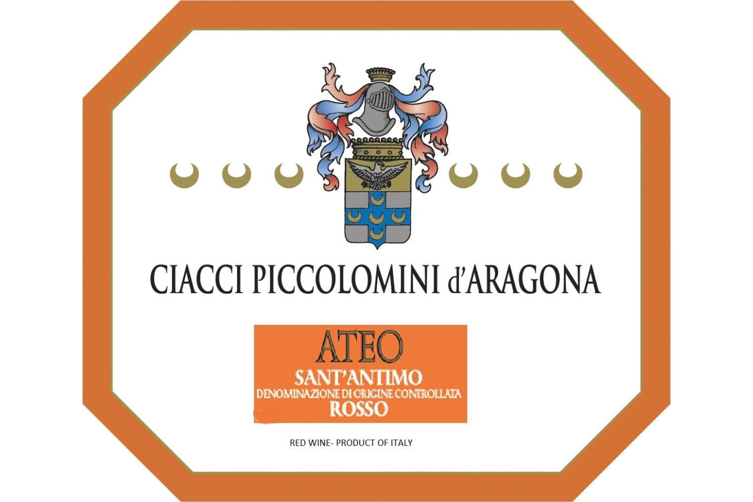 Ciacci Piccolomini d'Aragona Sant'Antimo Ateo Rosso 2023 750mL Bottle