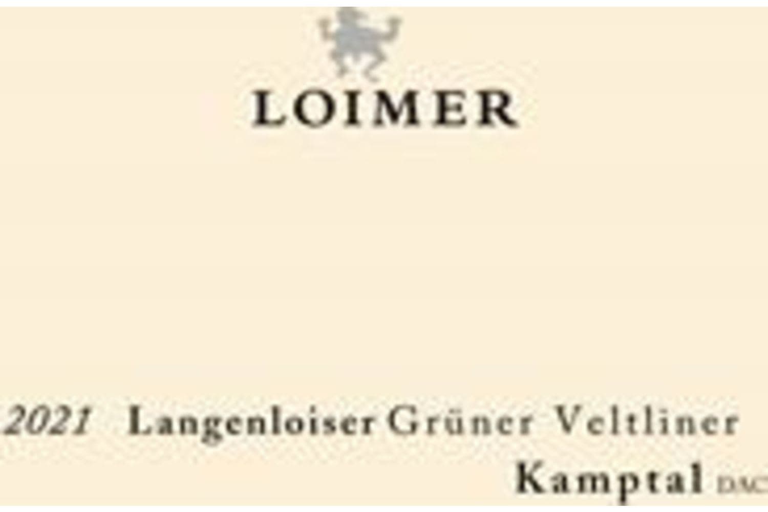 Loimer Kamptal Gruner Veltliner Langenloiser 2022 750mL Bottle