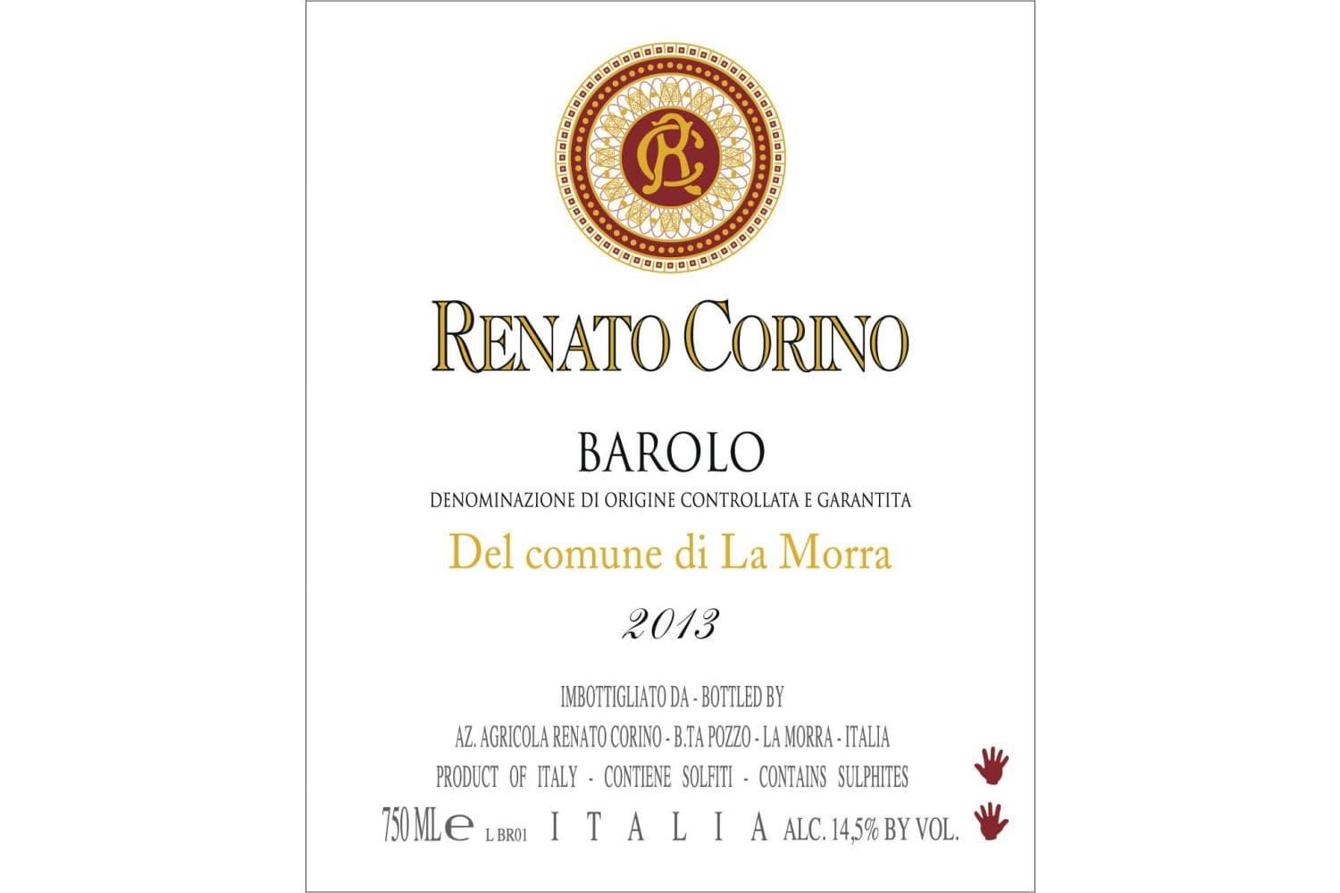 Renato Corino Barolo Del Comune di La Morra 2020 750mL Bottle