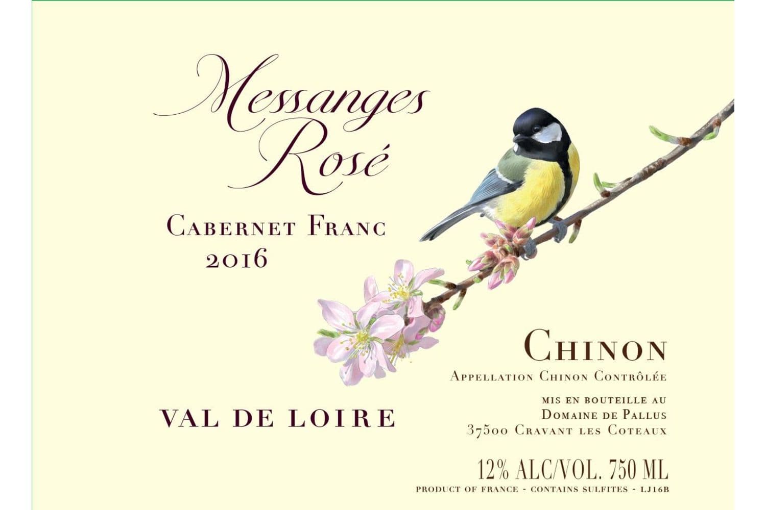 Domaine de Pallus Chinon Messanges Rose 2022 750mL Bottle