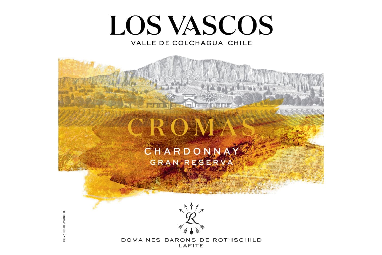 Los Vascos Cromas Gran Reserva Chardonnay 2022 750mL Bottle