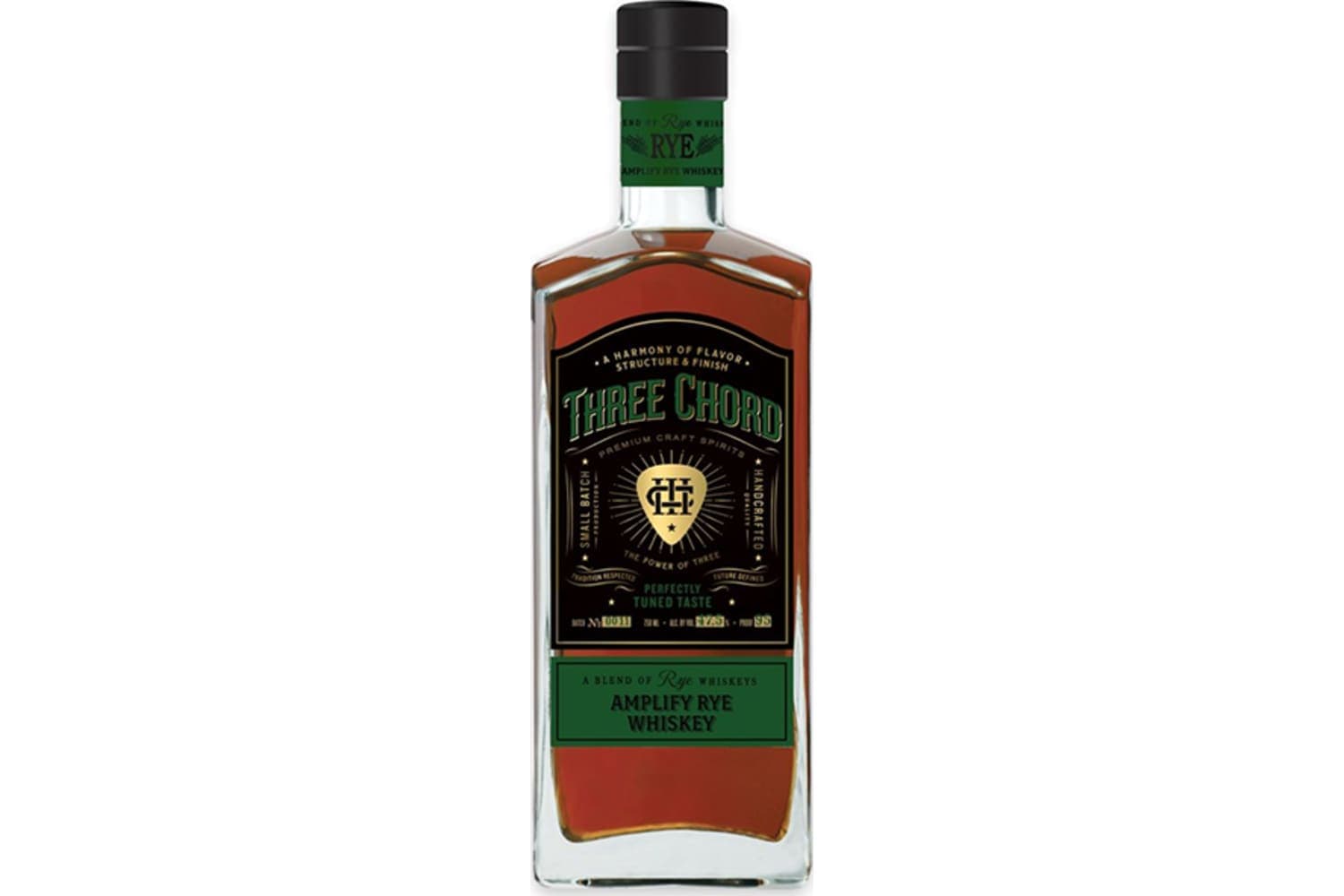 Three Chord Amplify Blended Rye Whiskey 750mL Bottle