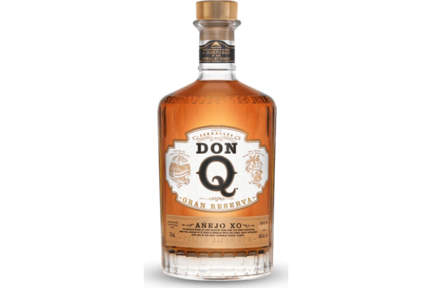 Don Q Gran Reserva Anejo XO Puerto Rican Rum 750mL Bottle