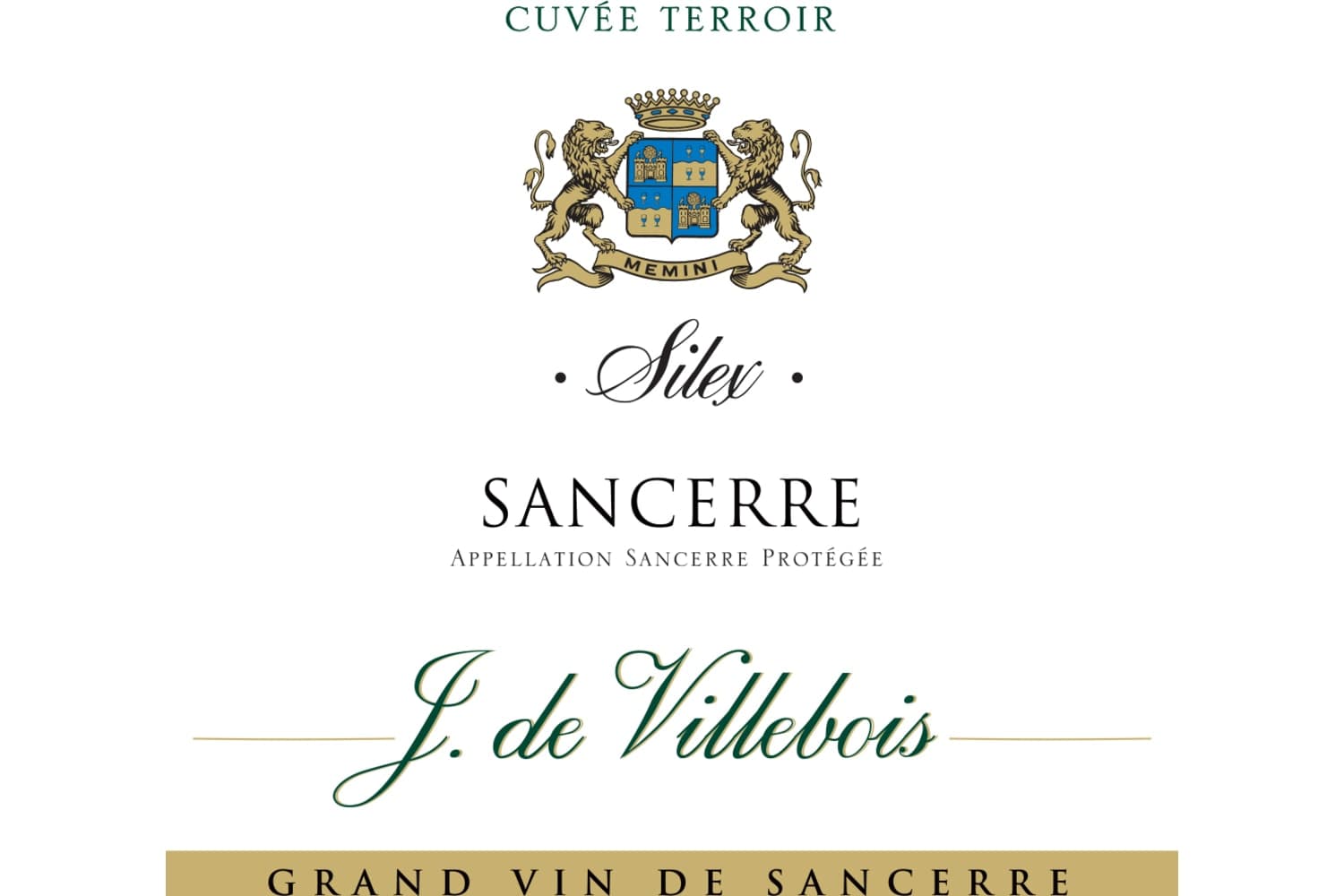 J. de Villebois Sancerre Silex Cuvee Terroir 2023 750mL Bottle