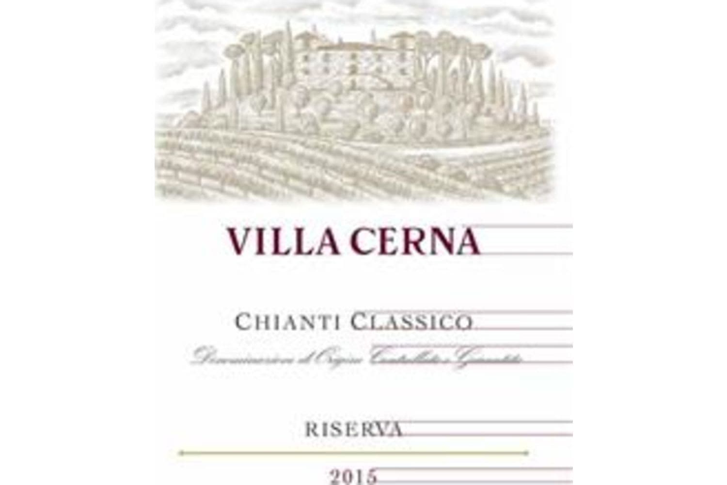 Villa Cerna Chianti Classico Riserva DOCG 2015 750mL Bottle
