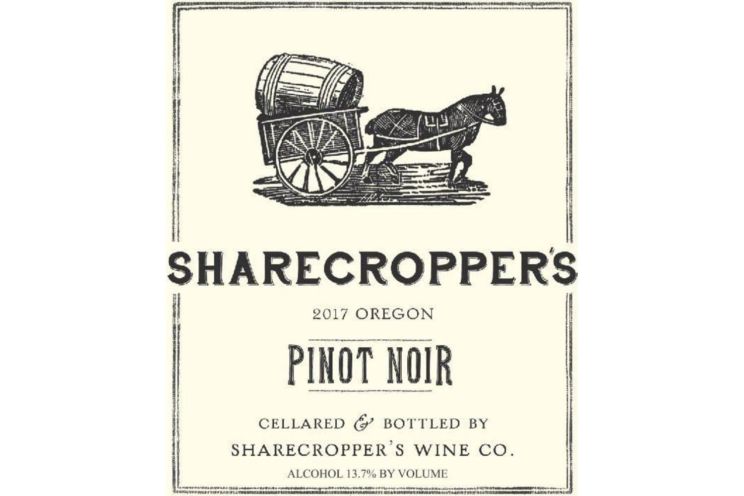 Owen Roe Sharecropper's Pinot Noir 2017 750mL Bottle