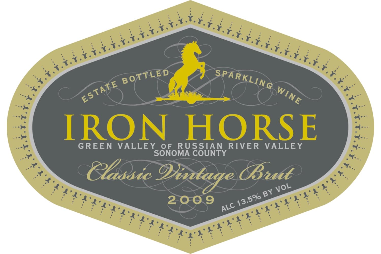 Iron Horse Vineyards Classic Vintage Brut Estate Bottled Green Valley of Russian River Valley 2018 750mL Bottle
