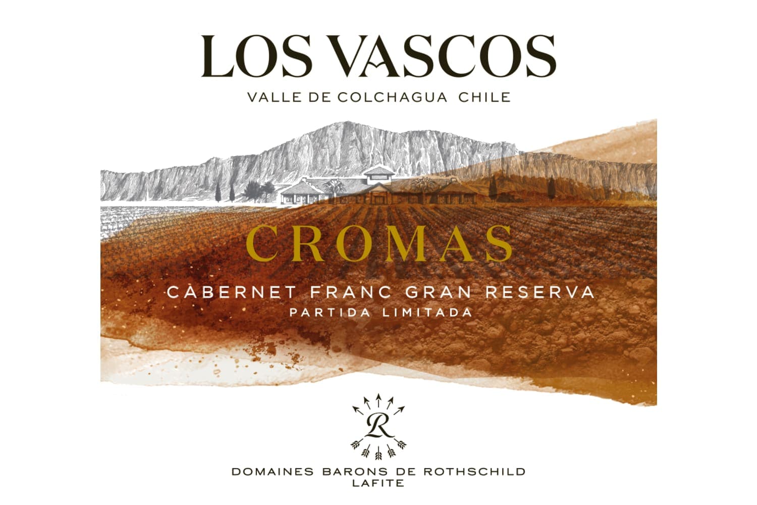 Los Vascos Cromas Cabernet Franc Gran Reserva Valle del Colchagua 2020 750mL Bottle
