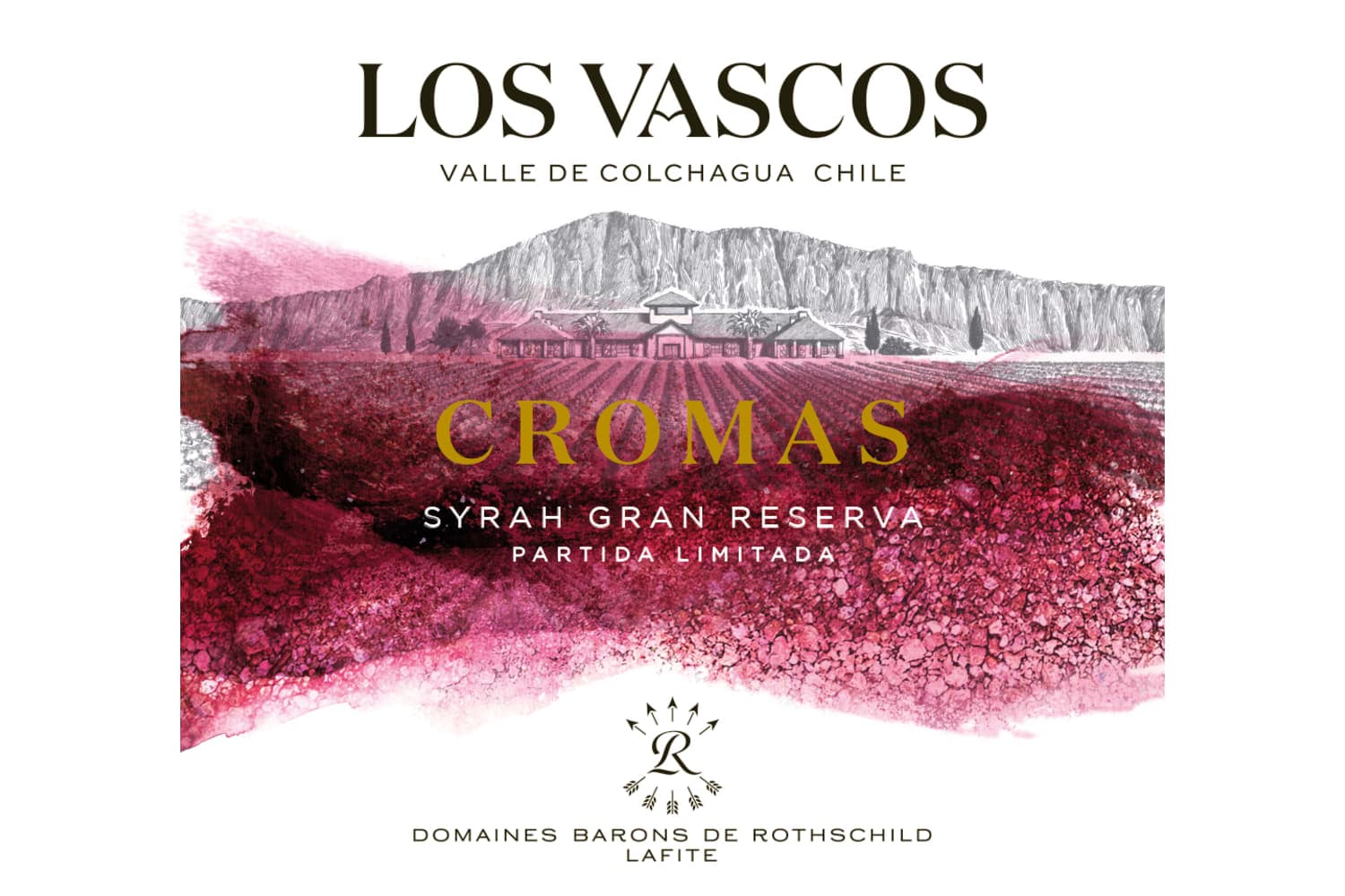 Los Vascos Cromas Syrah Gran Reserva Valle del Colchagua 2020 750mL Bottle