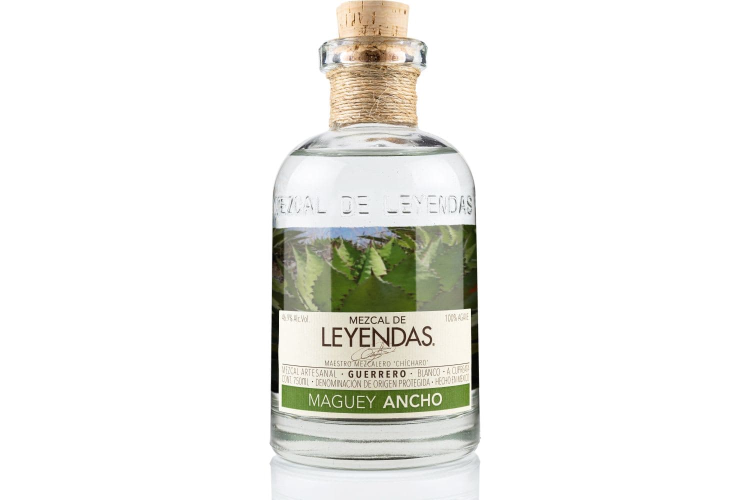 Mezcales de Leyenda Cupreata Maguey Ancho 100% Agave Mezcal Artesanal 92 Proof 750mL Bottle