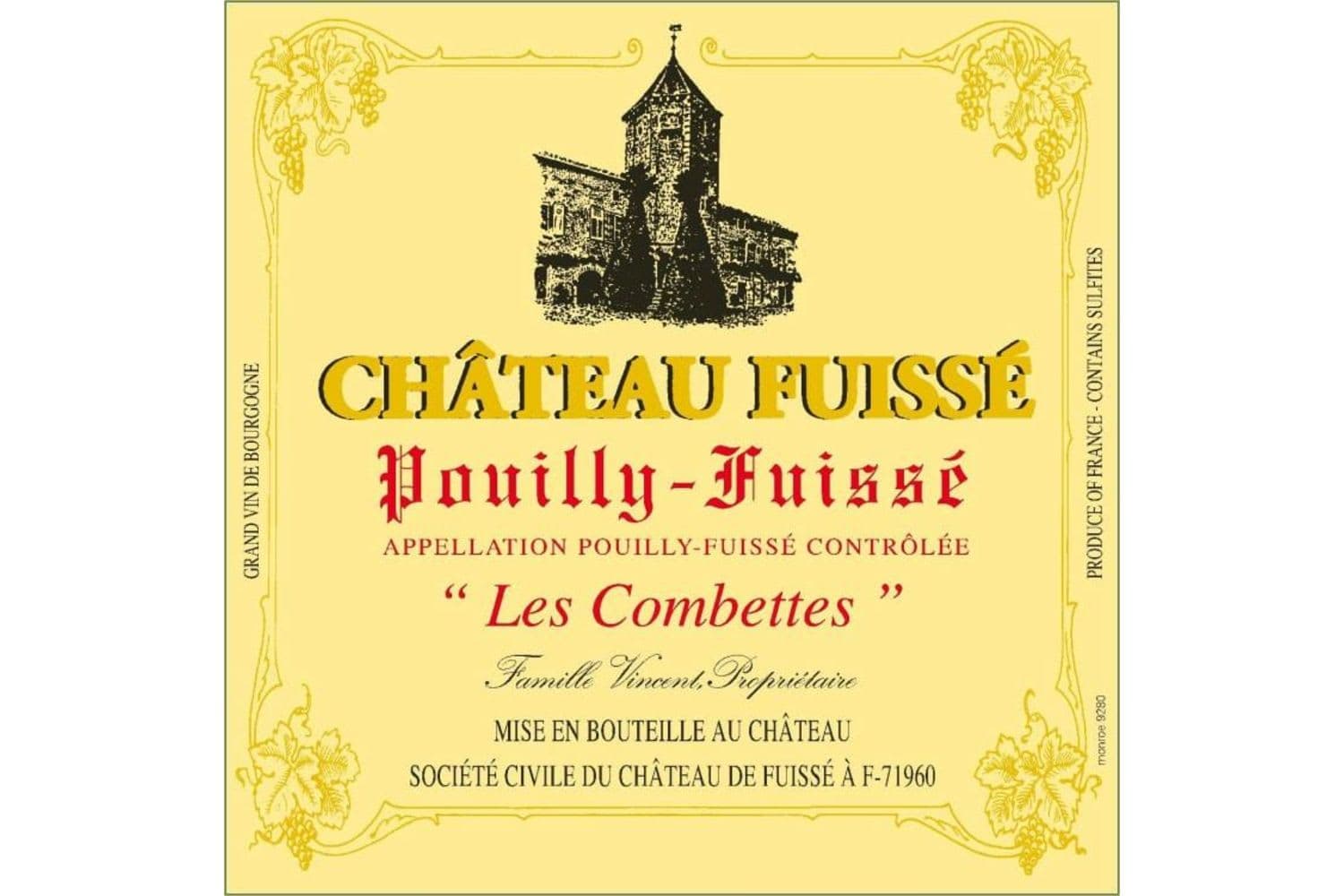 Chateau-Fuisse Pouilly-Fuisse Les Combettes 2014 750mL Bottle