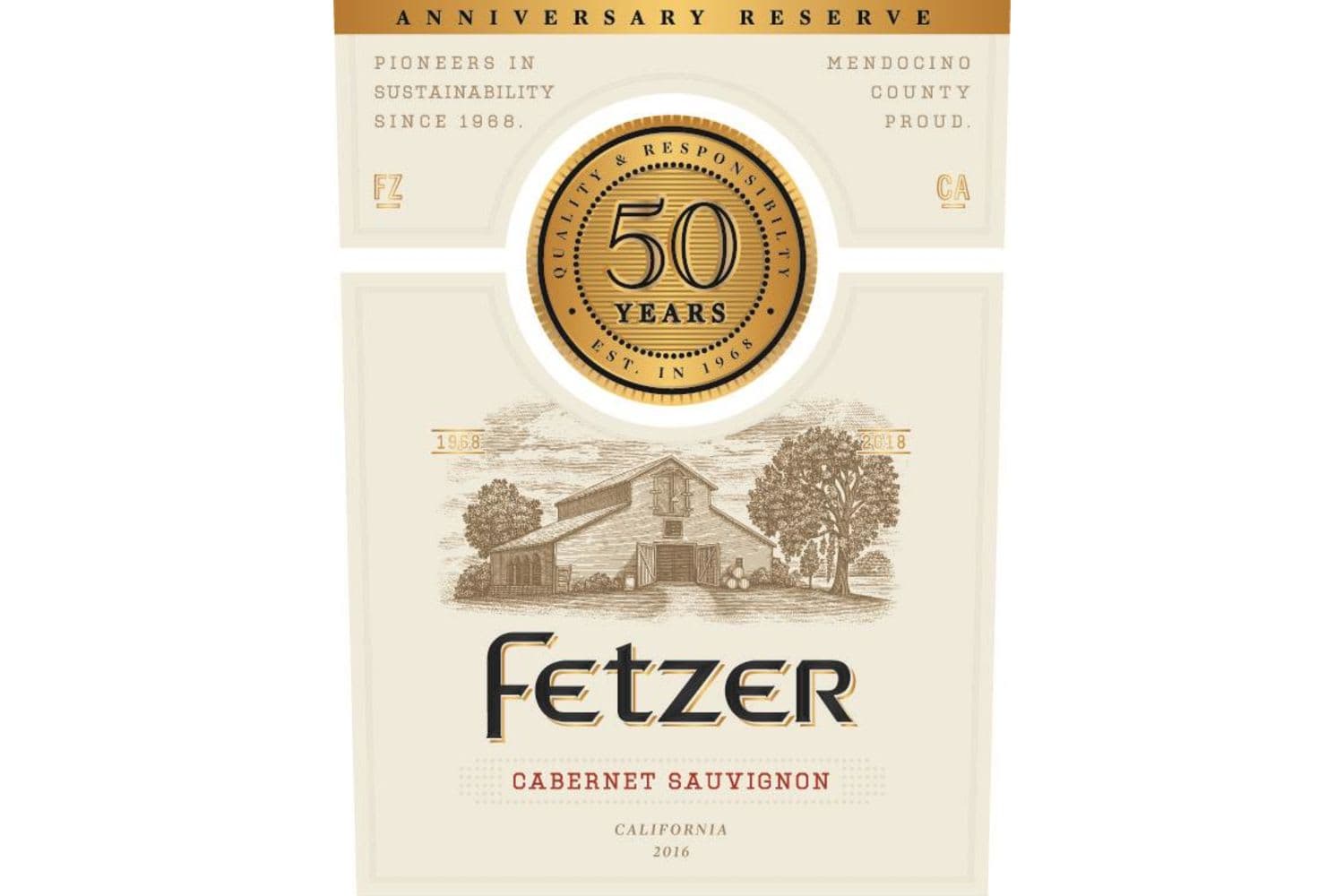 Fetzer 50th Anniversary Reserve Cabernet Sauvignon 2016 750mL Bottle
