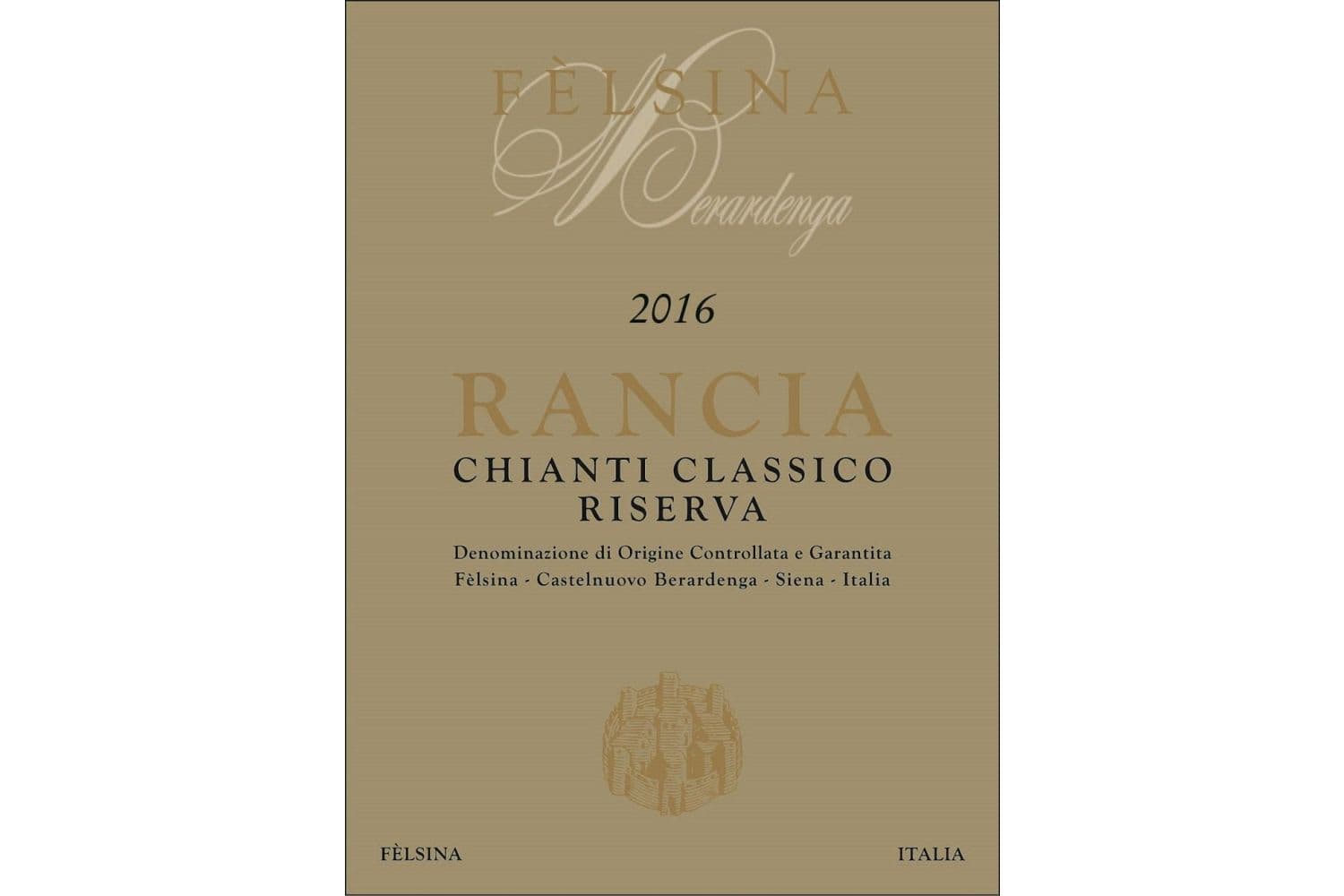 Felsina Rancia Chianti Classico Riserva Berardenga 2020 750mL Bottle