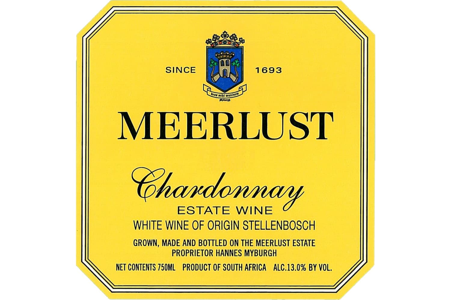 Meerlust Chardonnay 2023 750mL Bottle