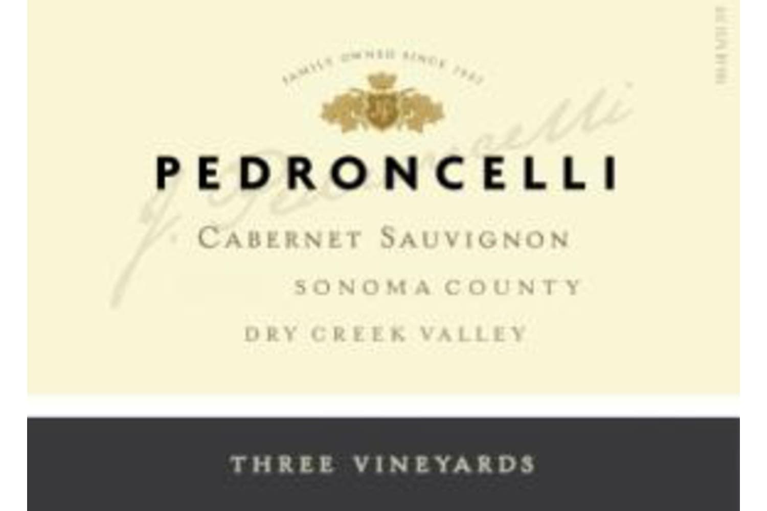 Pedroncelli Three Vineyards Cabernet Sauvignon 2017 750mL Bottle