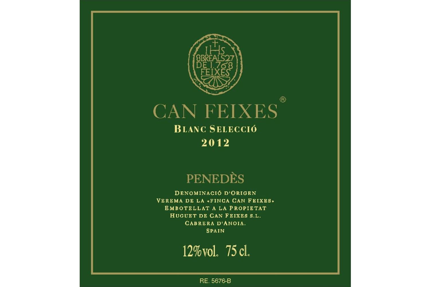 Huguet de Can Feixes Penedes Blanc Seleccio 2022 750mL Bottle
