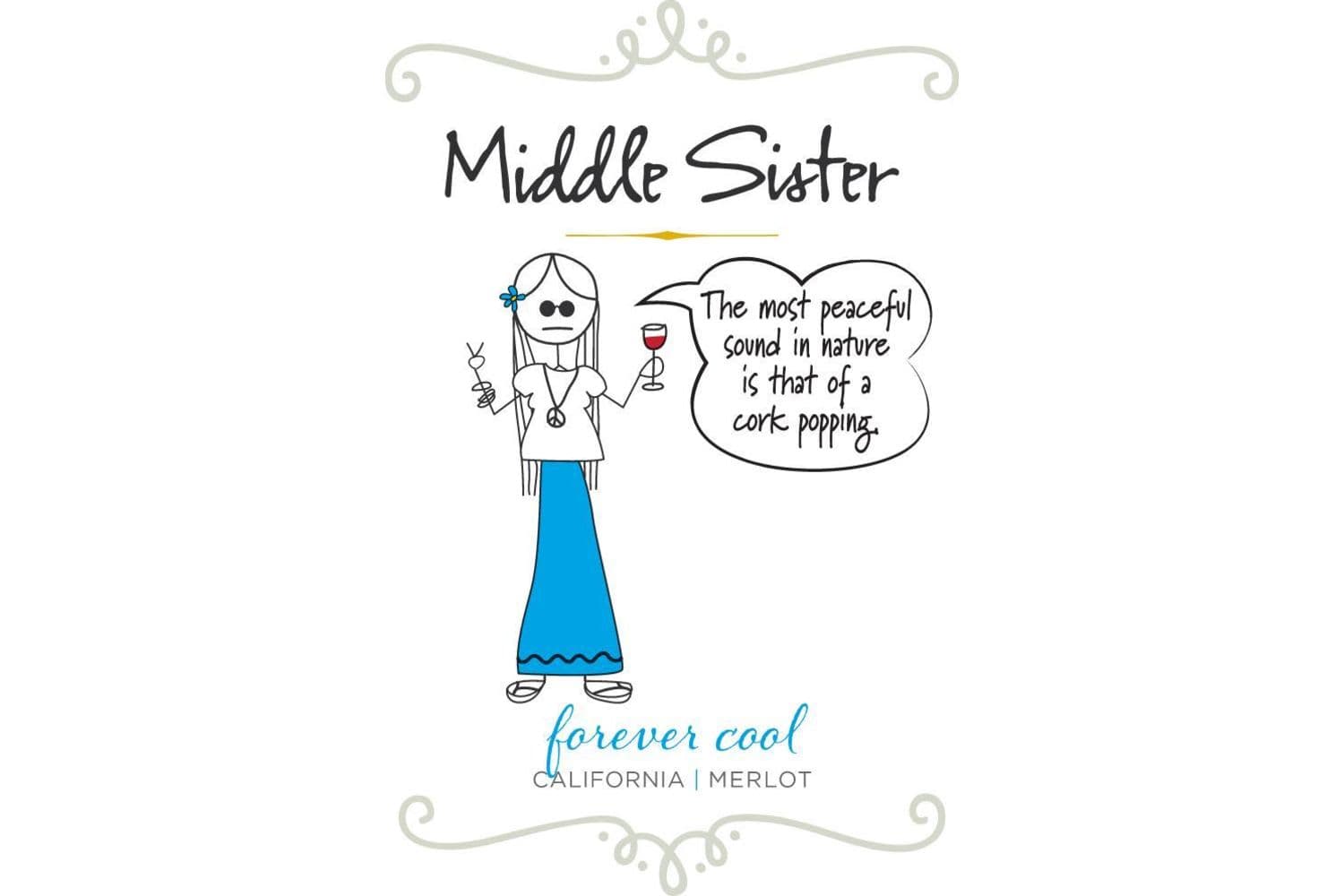 Middle Sister Forever Cool Merlot 750mL Bottle