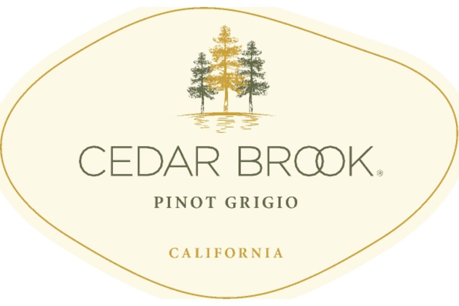 Cedar Brook Pinot Grigio 2017 750mL Bottle