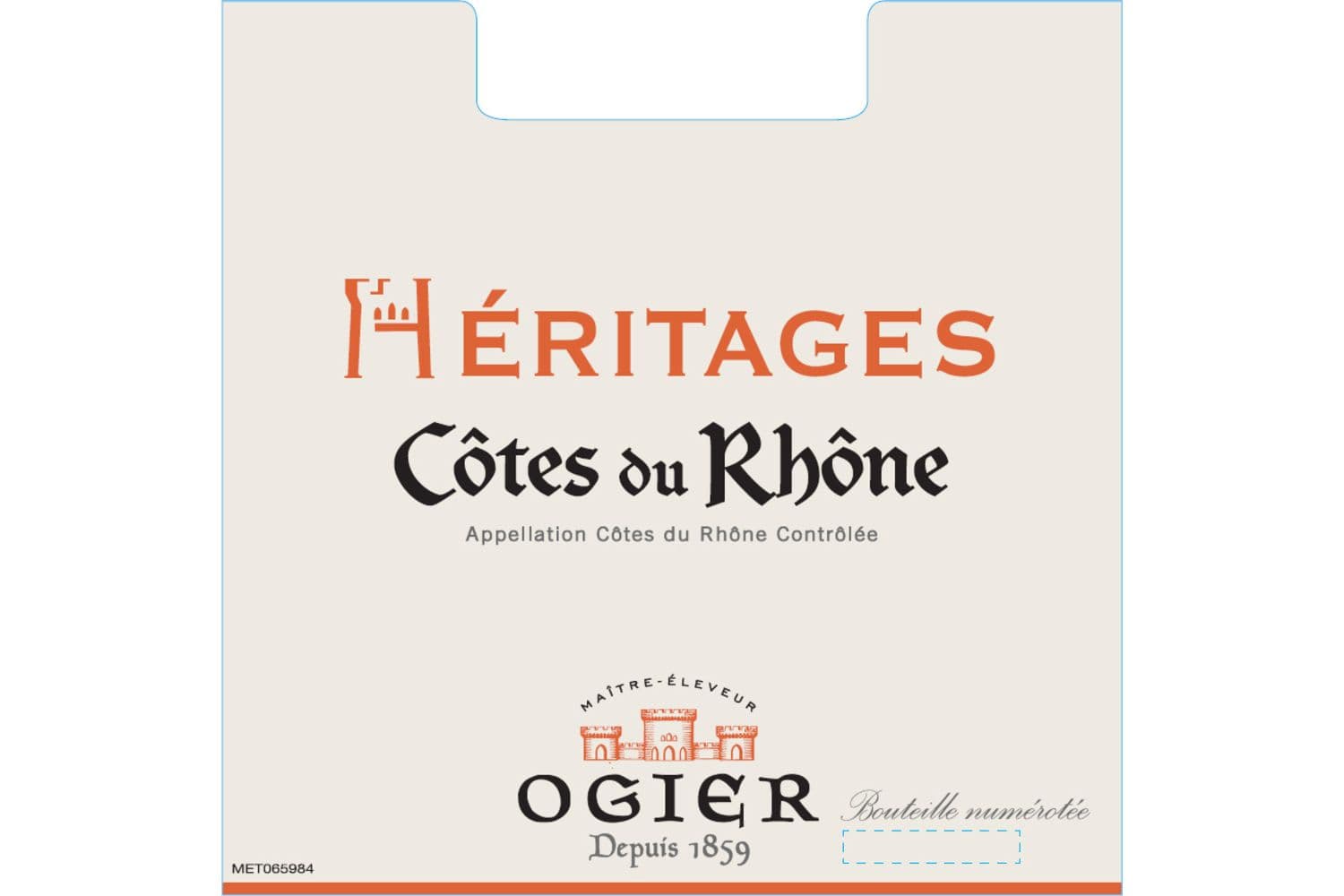 Heritages Winery Cotes du Rhone Rose 2021 750mL Bottle