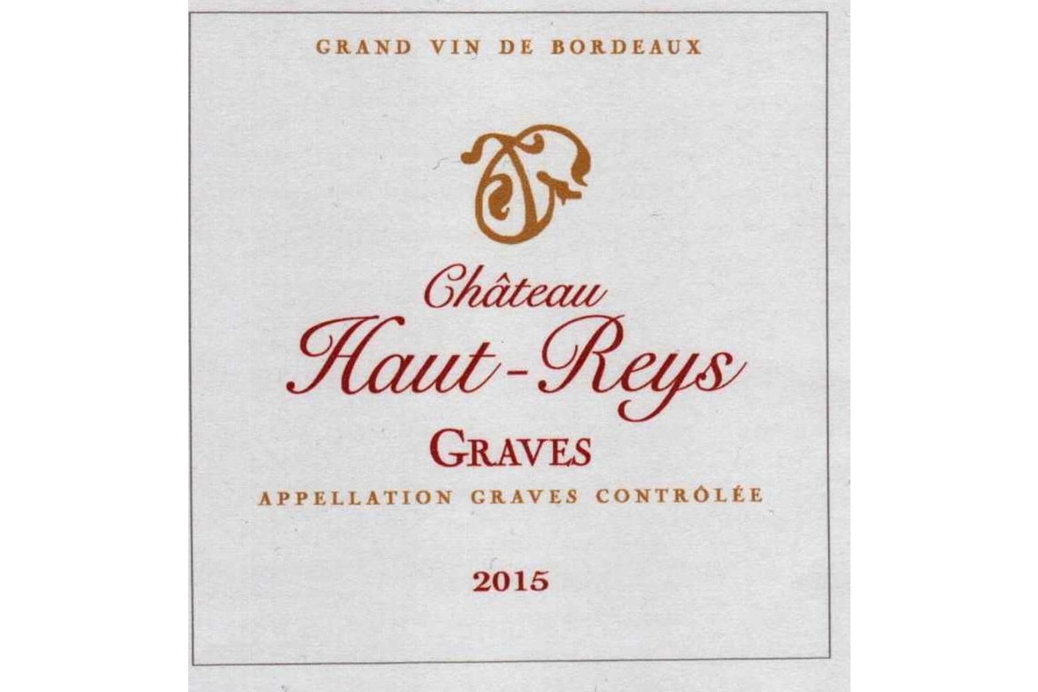 Chateau Haut Reys Graves Rouge 2018 750mL Bottle