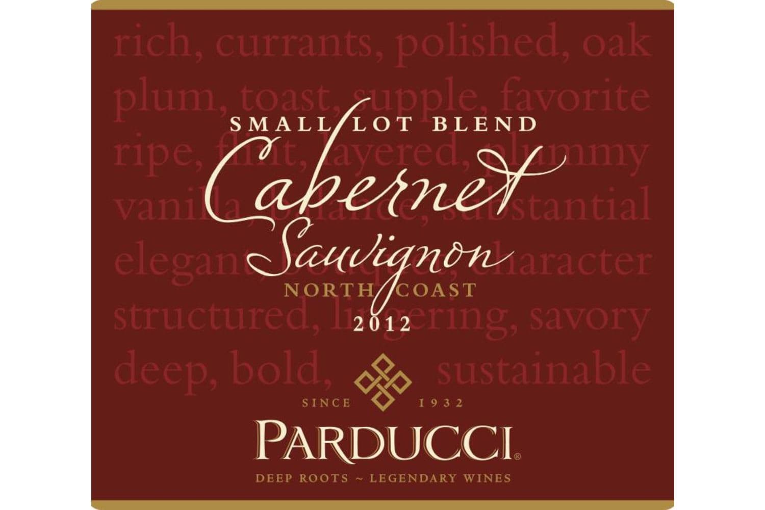 Parducci Wines Cabernet Sauvignon Small Lot Blend North Coast 2022 750mL Bottle