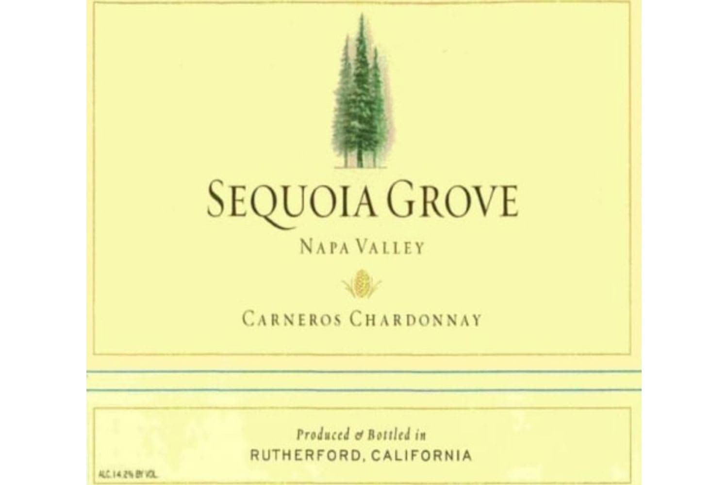 Sequoia Grove Chardonnay Carneros 2022 750mL Bottle