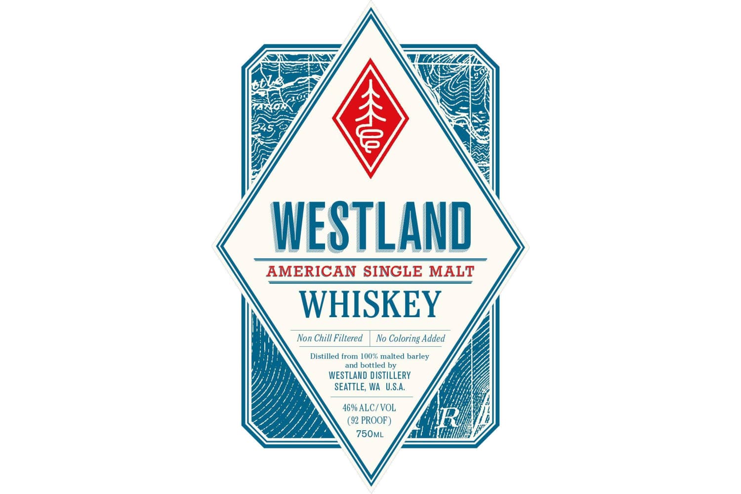 Westland Distillery American Oak Single Malt Whiskey 750mL Bottle