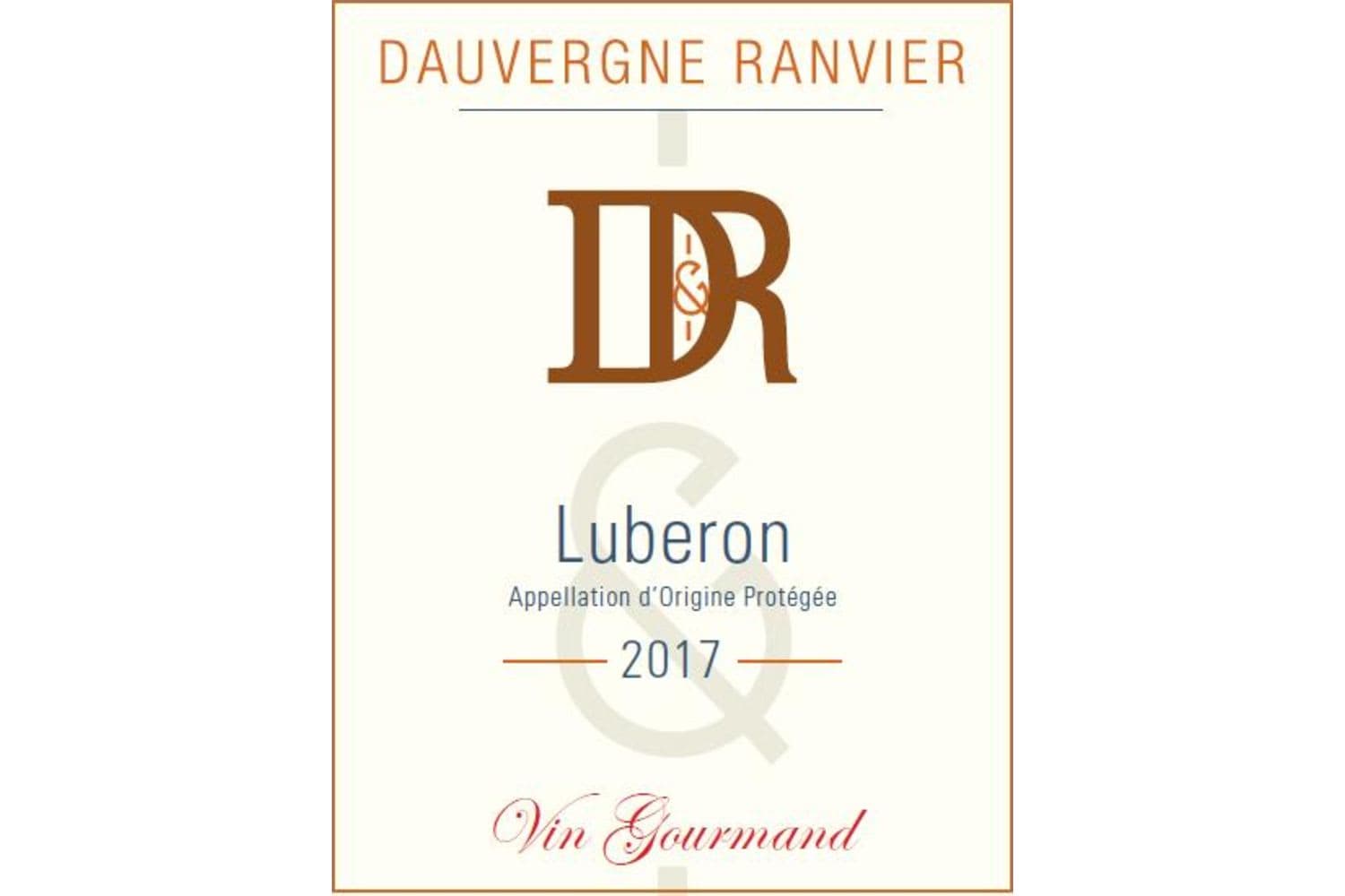Dauvergne Ranvier Luberon Vin Gourmand 2017 750mL Bottle