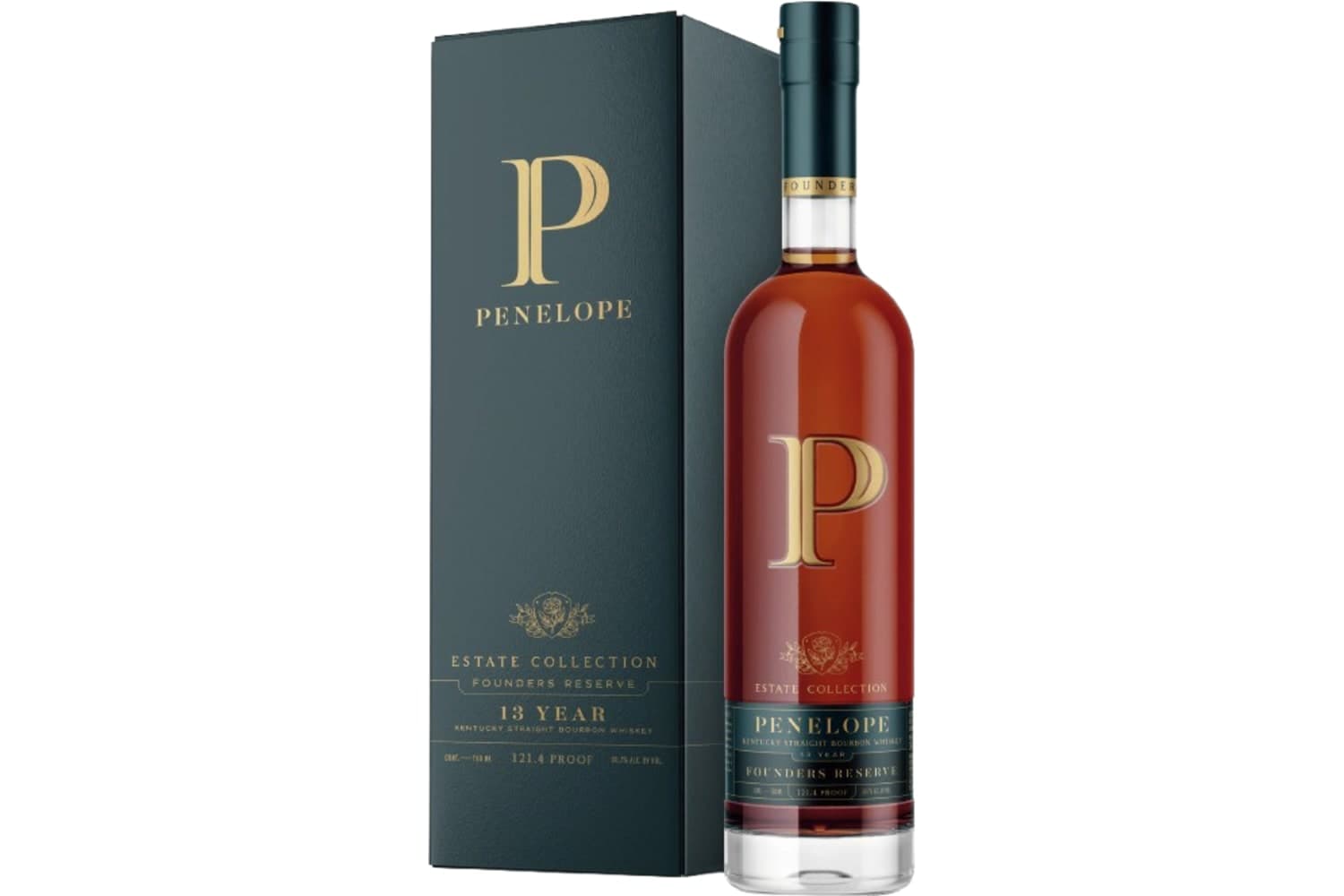 Penelope Estate Collection 13 Years Old Founders Reserve Kentucky Straight Bourbon Whiskey 121.4 Proof 750mL Bottle