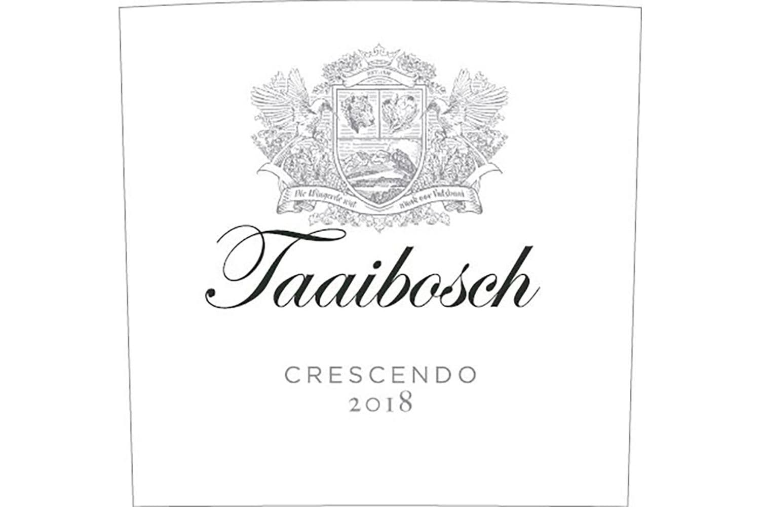 Taaibosch Crescendo Stellenbosch Red Wine 2019 750mL Bottle