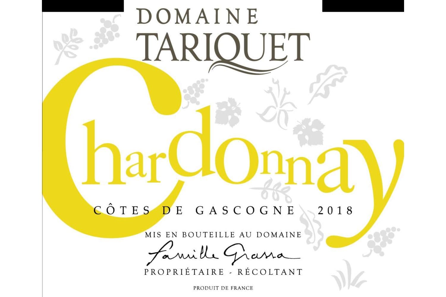 Domaine du Tariquet Chardonnay 2018 750mL Bottle