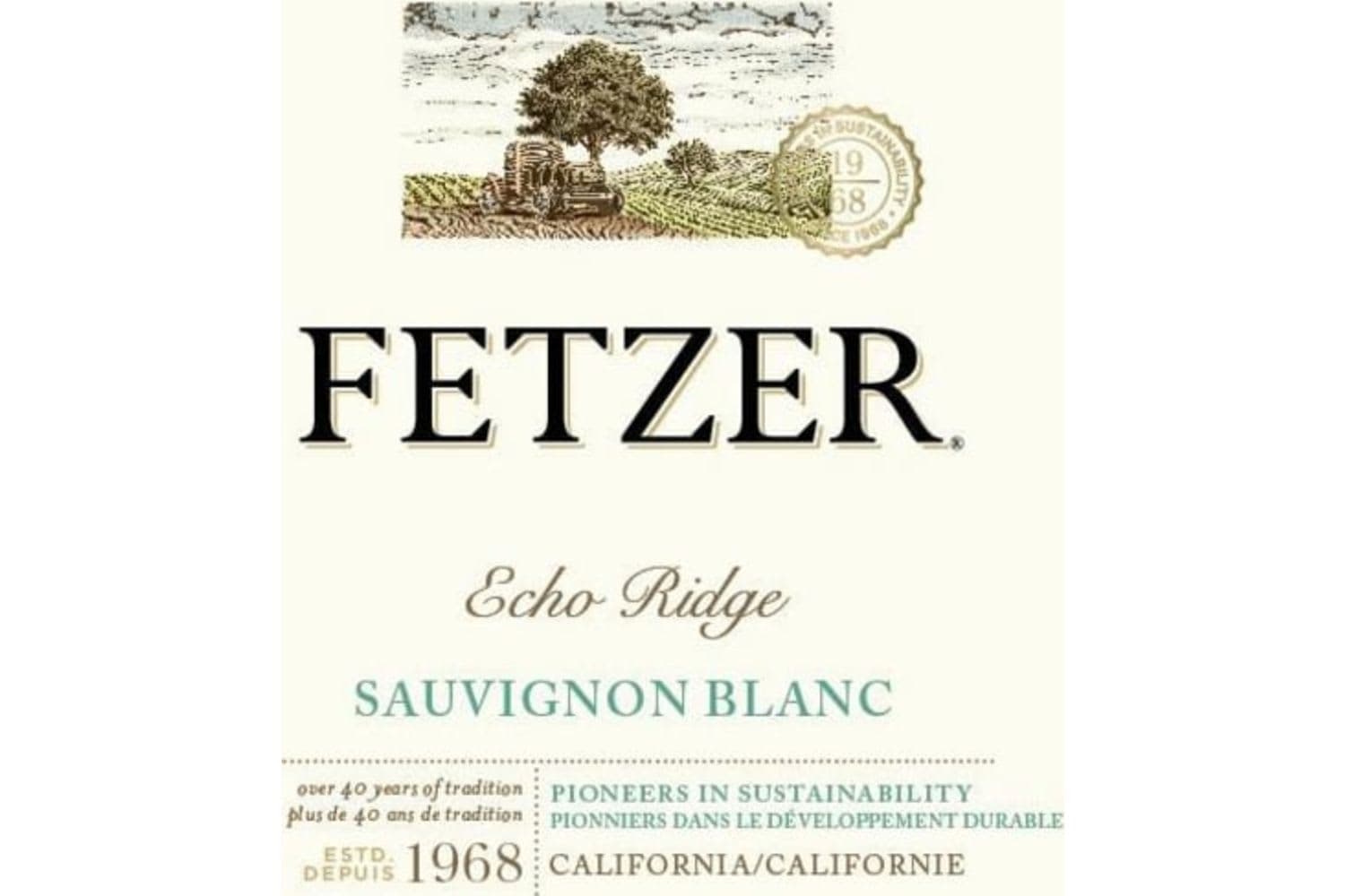 Fetzer Echo Ridge - Valley Oaks Sauvignon Blanc 2018 750mL Bottle