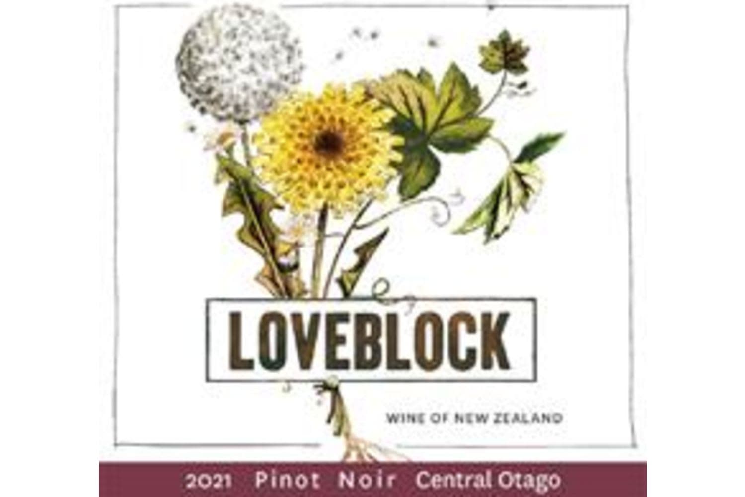 Loveblock Pinot Noir Central Otago 2021 750mL Bottle