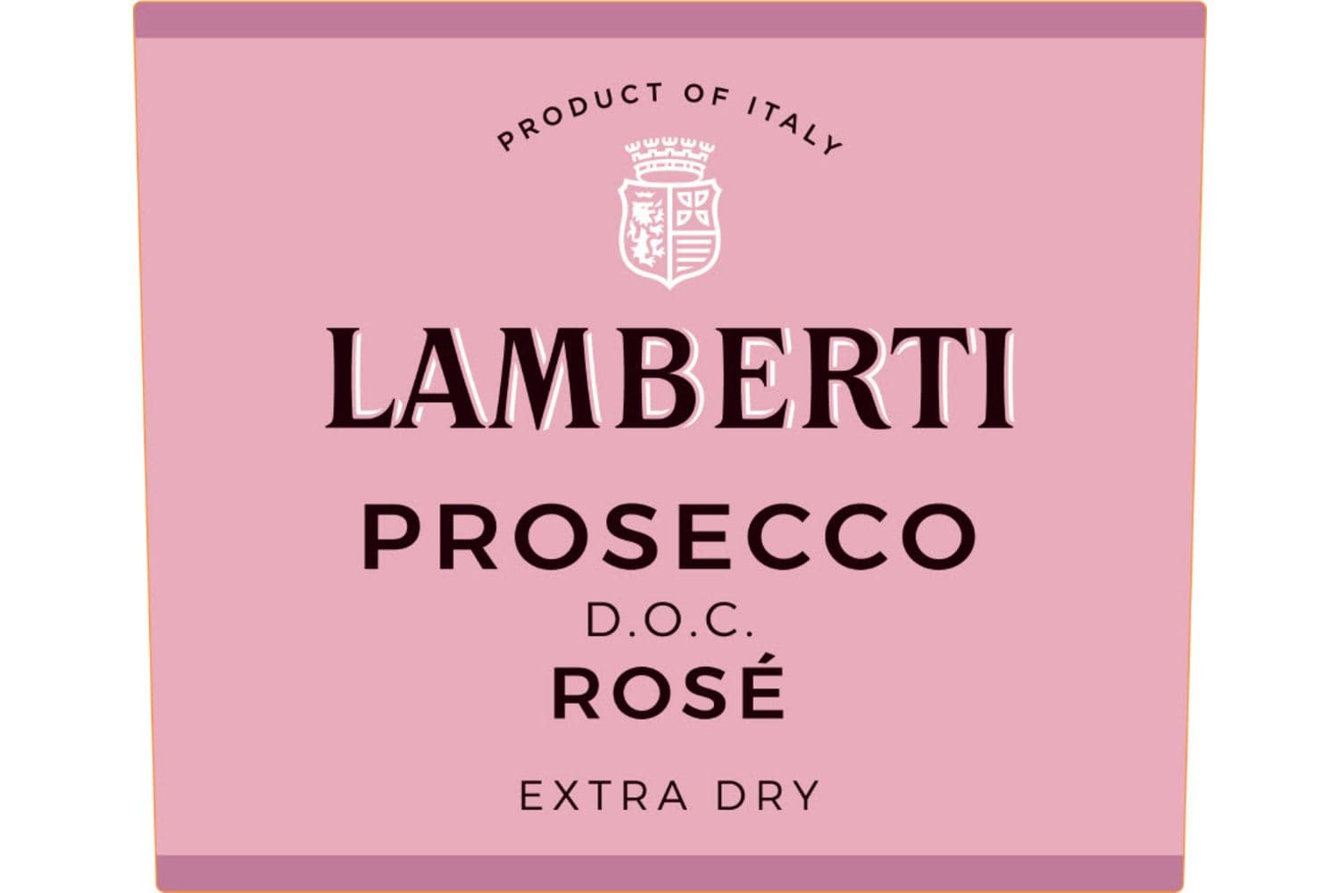 House of Lamberti Prosecco Extra Dry Rose 2020 750mL Bottle