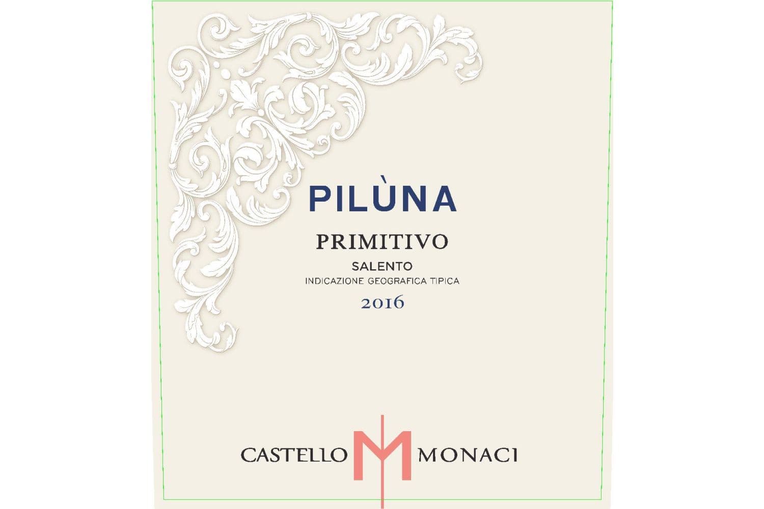 Castello Monaci Piluna Primitivo 2023 750mL Bottle