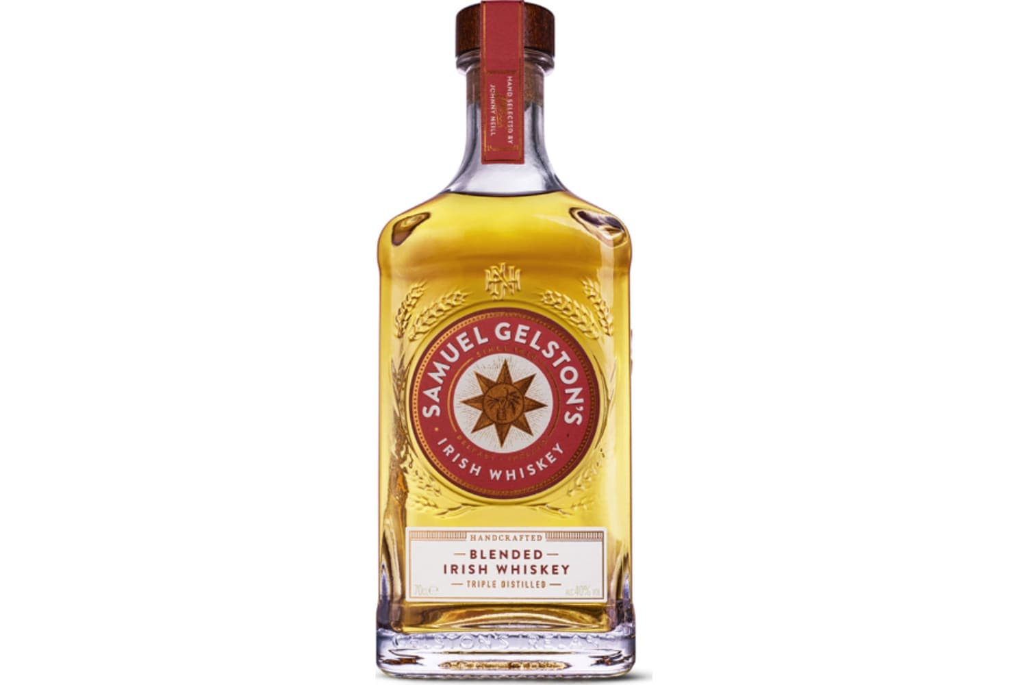 Samuel Gelston's Triple Distilled Handcrafted Blended Irish Whiskey 80 Proof 750mL Bottle